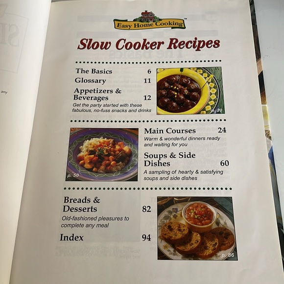 Easy Home Cooking Slow Cooker Recipes PIL,Ltd 1997 - Picture 4 of 5